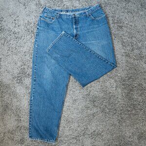 Vintage Lands' End Square Rigger Jeans Made in USA Blue Denim Mens 38 Regular